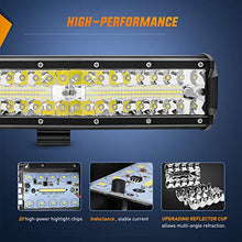 Load image into Gallery viewer, Nilight LED Light Bar Set, 12 Inch 300W Triple Row Spot Flood Combo Work Driving Lamp, 2 Pcs 4 inch 60 W Triple Row Flood Spot LED with Wiring Harness for Off road ATV Boat Lighting, 2 Year Warranty