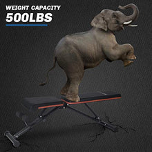 Load image into Gallery viewer, WILLY Adjustable Weight Bench for Full Body Workout Multi-Purpose Utility Weight Bench Foldable Flat Bench Press for Home Gym, Adjustable Strength Training Bench with Fast Folding
