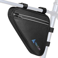 Load image into Gallery viewer, Hikenture Bike Storage Bag, Waterproof Triangle Bike Bag for MTB & Road Bike, Top Tube Bike Frame Bag with 1.5L Capacity & Mesh Pocket, Bicycle Accessories Pack Bike Pouch for Phone, Keys, Pump, Tools
