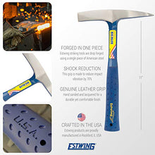 Load image into Gallery viewer, Estwing BIG BLUE Welding/Chipping Hammer - 14oz Slag Removal Tool with Forged Steel Construction & Shock Reduction Grip - E3-WC