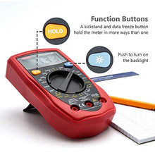 Load image into Gallery viewer, Etekcity Digital Multimeter, Voltage Tester Volt Ohm Amp Meter with Continuity, Diode and Resistance Test, Dual Fused for Anti-Burn, Red, MSR-R500