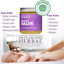 Load image into Gallery viewer, Newborn Salve, Baby Calendula Cream, Baby Acne Treatment, Baby Eczema Cream, Baby Ointment, Natural Baby Care with Organic Calendula and Licorice, Ora's Amazing Herbal