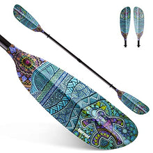 Load image into Gallery viewer, Hornet Watersports Fiberglass Kayak Paddle for Adults- Ideal for Touring, Fishing and Boating- 90.5 inches / 230CM Adjustable with Carbon Fiber Shaft- Kayaking Equipment