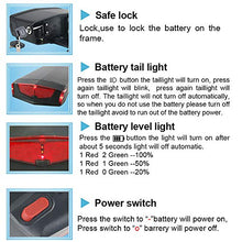 Load image into Gallery viewer, Battery 36V 10AH for Ebike,Electric Bike Lithium ion Battery for 500W Bike Motor,Waterproof Shell (36V12.5AH-Black(no Rack))