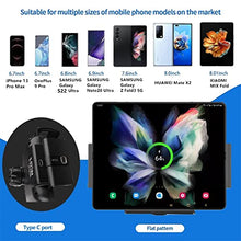 Load image into Gallery viewer, DearHot 15W Qi Wireless Car Charger Mount Holder Compatible for Samsung Galaxy Z Fold3 Z Fold2 Fold S22 Ultra Google Pixel 6 Pro iPhone 13 Pro Max 12 Pro 4.3in-6.9in Phone Auto Clamp Fast Car Charger