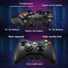 Load image into Gallery viewer, Wireless Controller for Xbox 360, Astarry 2.4GHZ Game Controller Gamepad Joystick for Xbox & Slim 360 PC Windows 7, 8, 10 (Black)