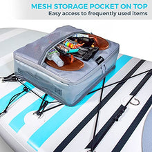 Load image into Gallery viewer, SUP-NOW Stand Up Paddle Board Cooler Water Resistant Paddleboard Accessory Deck Bag w/Mesh Top (Gray)
