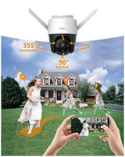 Load image into Gallery viewer, Security Camera Indoor and Outdoor 4MP Kit for Home Security, Plug-in WiFi Camera (2.4G ONLY) Surveillance Camera with Night Vision, 2-Way Audio, Human Detection, Smart Tracking