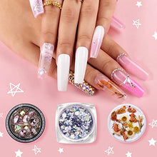 Load image into Gallery viewer, Makartt Poly Nail Gel Kit, Clear Pink Spring Summer Nail Gel Kit Poly Nail Extension Gel Nail Enhancement Set for Manicure All-in-one Nail Thickening Solution Salon Home French Kit Christmas Gift