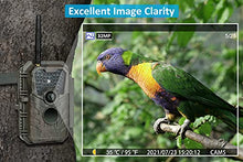 Load image into Gallery viewer, Meidase P90 WiFi Trail Camera, 32MP 1296P, Wide 120° View Angle, H.264 HD Video Game Cameras with Night Vision Motion Activated Waterproof, Phone App