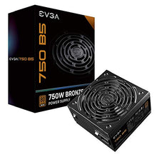 Load image into Gallery viewer, EVGA 750 B5, 80 Plus BRONZE 750W, Fully Modular, EVGA ECO Mode, 5 Year Warranty, Compact 150mm Size, Power Supply 220-B5-0750-V1