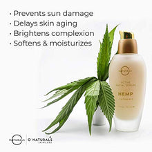 Load image into Gallery viewer, O Naturals Vitamin C Gel Face Serum Brightening Hydrating Moisturizing Organic Hemp Oil Hyaluronic Acid Spot Corrector Anti-Aging Repair Wrinkles Acne Dark Circles Sun Damage Men & Women 1.7oz