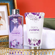 Load image into Gallery viewer, Bath Gift Set for Women - Luxurious 8 Pcs Bath Set with Jasmine Scented, Includes Bubble Bath, Shower Gel, Milk Lotion & Butter and More, Perfect Women Gifts