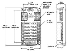 Load image into Gallery viewer, Blue Sea Systems Fuse Block ST Blade 12 Circuit with Ground and Cover, 5026