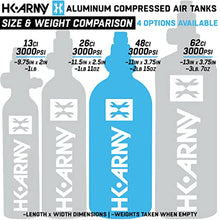 Load image into Gallery viewer, HK Army 48ci/3000psi Compressed Air HPA Paintball Tank Air System w/Regulator - Black