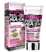 Load image into Gallery viewer, Biovène Pink Peel Off Mask,4.2-oz Tube. With Activated Charcoal, Strawberry Extract and Collagen