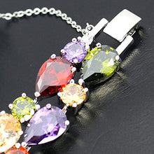 Load image into Gallery viewer, HERMOSA Classic Ladies Bracelet Garnet White Topaz Amethyst Citrine Peridot Pink Topza 7 Inches (7 Inches) (7)