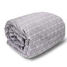 Load image into Gallery viewer, rocabi Deluxe Weighted Blanket King Size Bed | 15 lbs 80”x86” Heavy Weighted Blanket for Adults & Luxury Removable Minky Cover for Calming Sleep