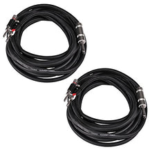 Load image into Gallery viewer, Seismic Audio BS12Q20-2Pack 20-Feet Pro Audio Banana to 1/4-Inch Speaker Cable 12-Gauge 2 Conductor, Pair
