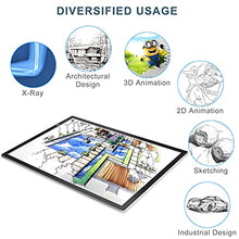 Load image into Gallery viewer, LitEnergy A2 LED Light Box, Light Table 14.9" x 21.8" Visual Work Area Light Pad for Tracing