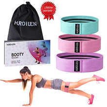 Load image into Gallery viewer, Hurdilen Resistance Bands Loop Exercise Bands,Workout Bands Hip Bands Wide Resistance Bands Hip Resistance Band for Legs and Butt,Activate Glutes and Thigh (Pink,Green,Purple)