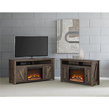 Load image into Gallery viewer, Ameriwood Home Farmington Electric Fireplace TV Console for TVs up to 60", Rustic