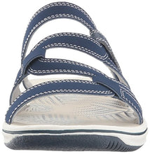 Load image into Gallery viewer, Clarks Women's Brinkley Lonna Slide Sandal, Navy, 9 M US