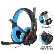 Load image into Gallery viewer, BlueFire 3.5mm PS4 Gaming Headset Bass Stereo Over-Ear Gaming Headphone with Microphone and Volume Control Compatible with PS4, New Xbox One, Xbox One S, Xbox One X, Nintendo Switch, PC(Blue)