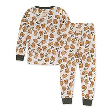 Load image into Gallery viewer, Burt's Bees Baby Baby Boys' Pajamas, Tee and Pant 2-Piece Pj Set, 100% Organic Cotton, Gingerbread Village, 4T