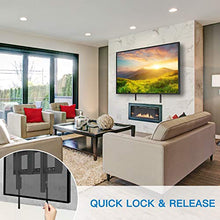 Load image into Gallery viewer, PERLESMITH Fixed TV Wall Mount Bracket Low Profile for 32-82 inch LED, LCD,and OLED Flat Screen TVs - Fits 16”- 24” Wood Studs, Fix TV Mount with VESA 600 x 400mm Holds up to132lbs