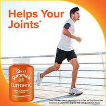 Load image into Gallery viewer, Turmeric Gummies, Qunol Gummy with 500mg Turmeric Curcumin, Joint Support Supplement, Ultra High Absorption, Helps Support an Active Lifestyle, Vegan, Gluten Free, 2 Month Supply (60 Count, Pack of 2)