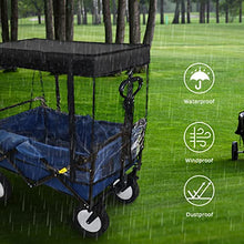 Load image into Gallery viewer, VOONKE Wagon Rain Cover, Push-Pull Wagon Rain Cover Canopy,Folding Wagon Canopy Attachment, Suitable for Outdoor Camping Picnic Waterproof Transparent Wagon Cover(Suitable for Half-Folded Wagon)
