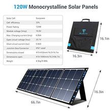Load image into Gallery viewer, BLUETTI AC50S 500Wh Portable Power Station with Solar Panel Included, 300W/Dual AC Outlet Solar Generator Camping Battery Backup for Travel Trip RV Home Bundle w/120W Solar Charger