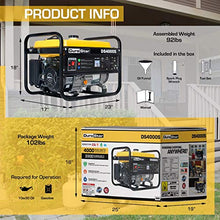 Load image into Gallery viewer, DuroStar DS4000S Portable Generator, Yellow/Black