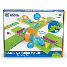 Load image into Gallery viewer, Learning Resources Code & Go Robot Mouse Activity Set, Screen-Free Early Coding Toy For Kids, Interactive STEM Coding Pet, Programs up to 40 Steps, 83 Pieces, Ages 4+