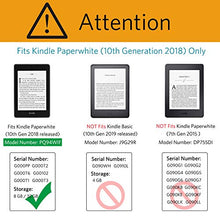Load image into Gallery viewer, CoBak Kindle Paperwhite Case with Stand - Durable PU Leather Smart Cover with Auto Sleep Wake, Hand Strap Feature, ONLY Fits All New Kindle Paperwhite 10th Generation 2018 Released,Sky Blue