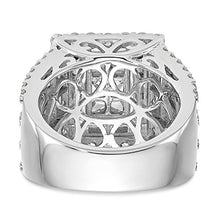 Load image into Gallery viewer, 14K White Gold Complete Diamond Cluster Engagement Ring for Women (4.361CT,H-SI2)