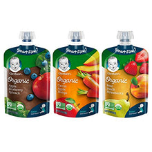 Load image into Gallery viewer, Gerber Organic 2nd Foods, Fruit & Veggie Variety Pack Pureed Baby Food, 3.5 Ounce Pouch, 18 Count (Packaging May Vary)