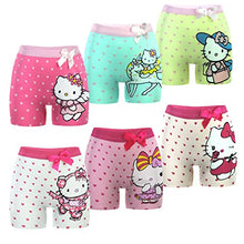 Load image into Gallery viewer, MODERN ASIR Little Girls Underwear Toddler Panties Cotton Boyshort Soft Boy Pants Kids Boxer Briefs kids underwear girls 6-Pack Hello 3 years