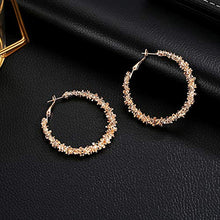 Load image into Gallery viewer, 14K Gold Plating Exaggerated Fashion Irregular Thorn Shape Big Circle Earrings with S925 Silver Needle for Girl/Boys Gifts Valentines/Birthday/ Anniversary / Mother’s Day