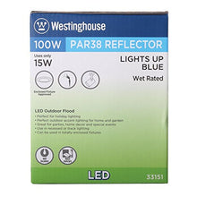 Load image into Gallery viewer, Westinghouse Lighting 3315120 3315100 100-Watt Equivalent PAR38 Flood Blue Outdoor Weatherproof LED Light Bulb with Medium Base (6 Pack), Six Pack 33151, 6 Count