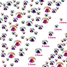 Load image into Gallery viewer, Selizo 3168pcs Rhinestones Nail Crystals Rhinestones with 30pcs Nail Metal Gems Jewels Stones for 3D Nails Art Decoration Nail Art Supplies