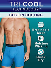 Load image into Gallery viewer, Fruit of the Loom Men's Breathable Underwear, Cotton Mesh - Black/Gray - Boxer Brief, 2X-Large