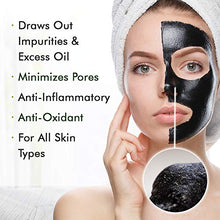 Load image into Gallery viewer, Ebanel Blackhead Remover Charcoal Peel Off Face Mask with Brush, Deep Cleansing Purifying Charcoal Mask Pore Cleaner Minimizer with Niacinamide, Hyaluronic Acid, Aloe, Green Tea, Brush Handle May Vary
