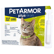 Load image into Gallery viewer, PetArmor Plus for Cats, Flea & Tick Prevention for Cats (Over 1.5 lb), Includes 6 Month Supply of Topical Flea Treatments
