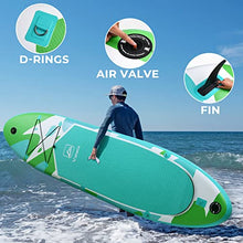 Load image into Gallery viewer, Valwix Inflatable Stand Up Paddle Board with High Pressure Electric Pump & Sports Camera Holder, 11' x 32" x 6" All Around Paddleboard, Wide Stance SUP 350lbs Max. Load