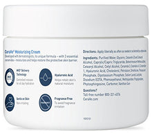 Load image into Gallery viewer, CeraVe Moisturizing Cream, Daily Face and Body Moisturizer for Dry Skin, 12 Ounce
