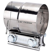 Load image into Gallery viewer, EVIL ENERGY 2.5 Inch Butt Joint Exhaust Band Clamp Bundle with Lap Joint Exhaust Band Clamp