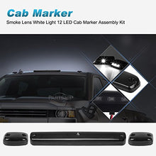 Load image into Gallery viewer, Partsam 3X Smoke/White 12LED Cab Marker Roof Running Top Lights Assembly + Wire Harness Compatible with Silverado/ Sierra 1500 2500 2500HD 3500 3500HD 2014 2500HD 3500HD 2007-2013