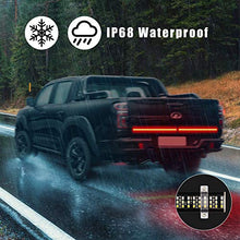 Load image into Gallery viewer, New 60'' Tailgate Light Bar, CT CAPETRONIX Triple-Row Aluminum Truck Tailgate Light Bar, Waterproof No-Drill Install Full-Featured Reverse Running Brake Turn Signal Tailgate Light.…